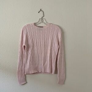 Pink Brooks Brothers Cotton Sweater
